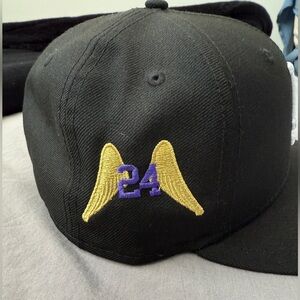 LA Dodgers hat with Kobe 24 angel wings embroidery